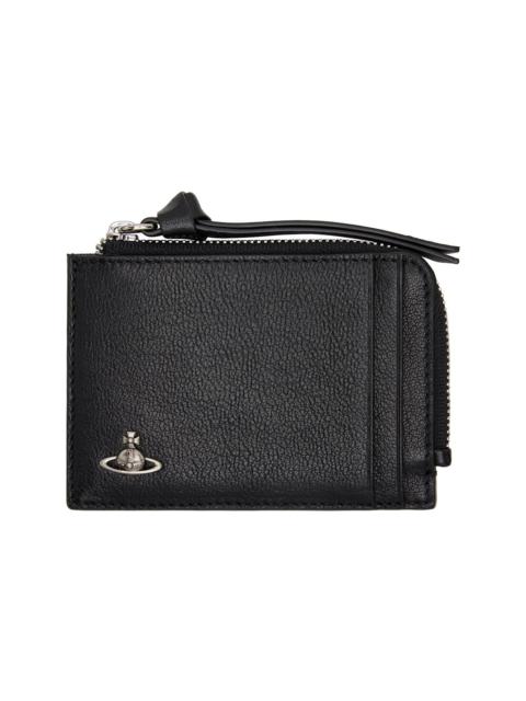 Vivienne Westwood Black Zip Card Holder