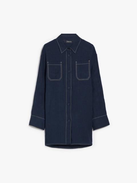 'S Max Mara DARIA Linen canvas shirt