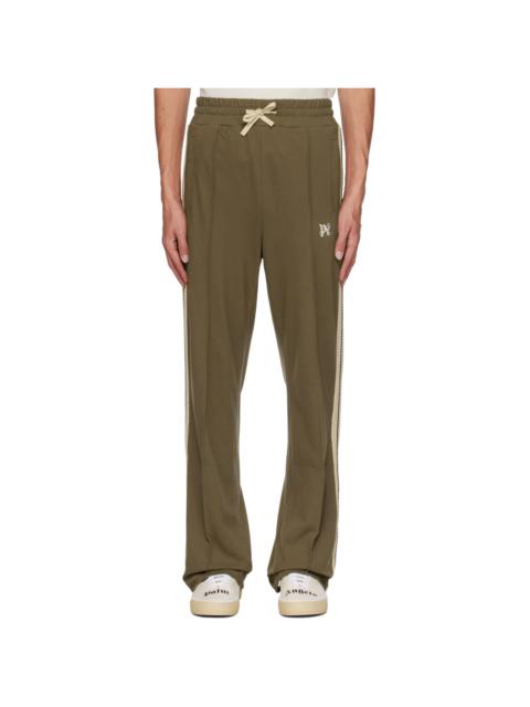 Palm Angels Taupe Monogram Track Pants