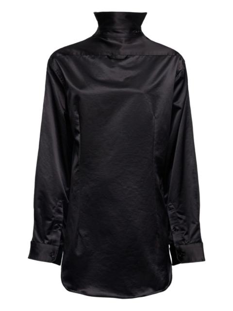 MM6 Maison Margiela high-neck satin dress