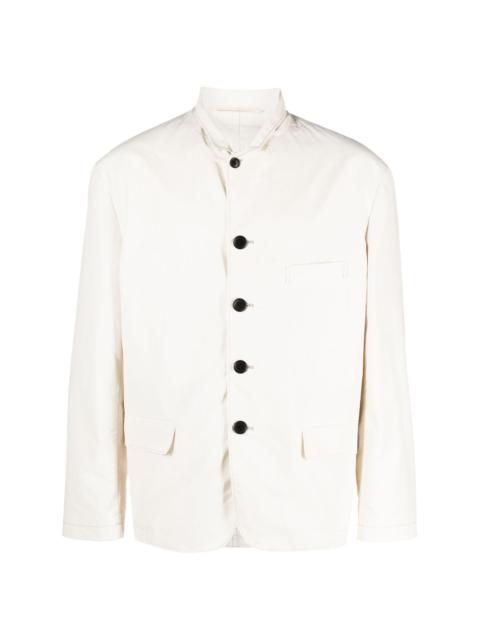 notched-lapel single-breasted jacket