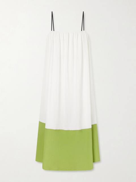 Proenza Schouler Saria Two-tone Crepe-jersey Midi Dress