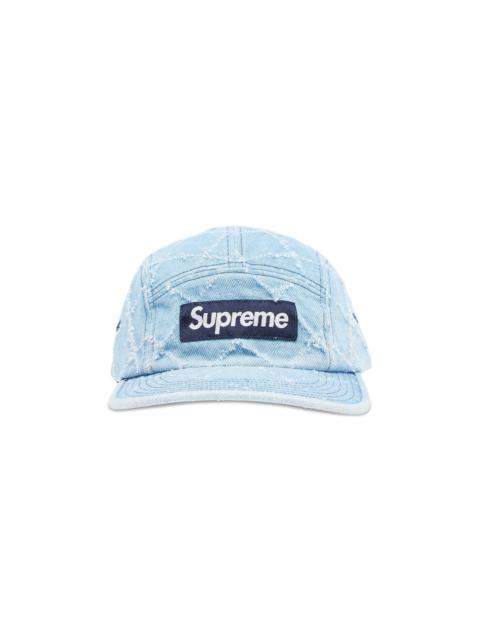 Supreme Punched Denim Camp Cap 'Washed Indigo'