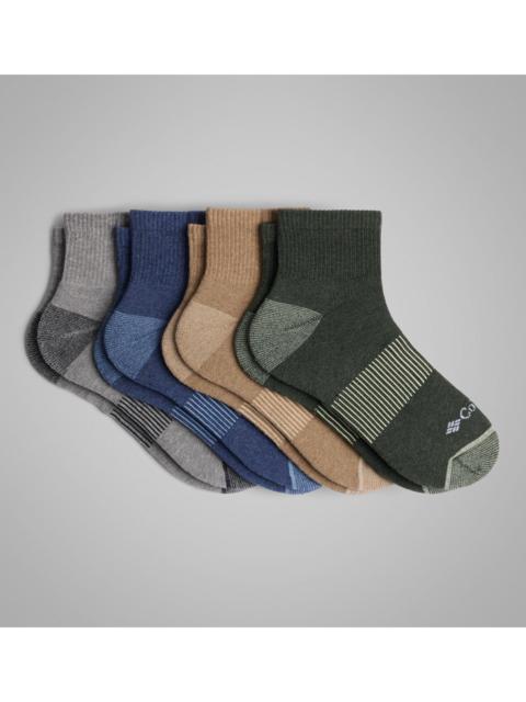 Columbia Men's Heather Rib Quarter Socks - 4 Pack