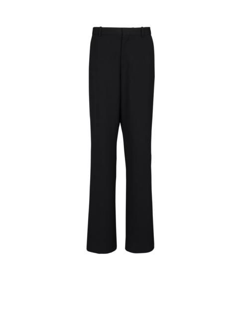 Balmain Wool wide-leg trousers