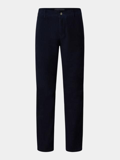 BOGNER Carlo Velvet chinos in Navy blue