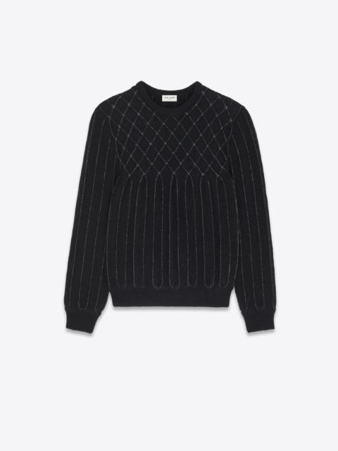 SAINT LAURENT sweater in lurex knit