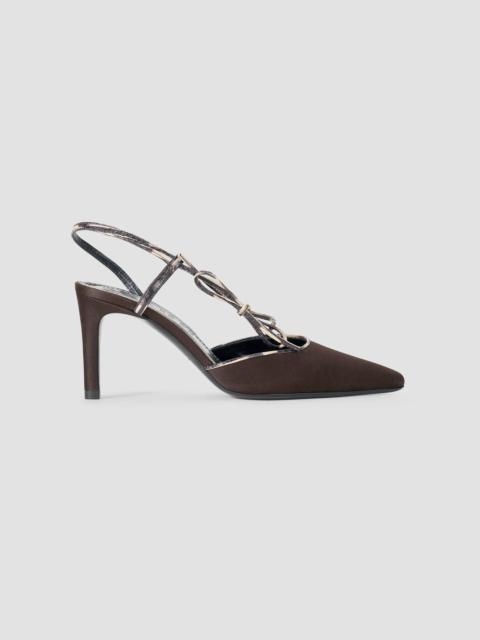 STAUD Women's Inez Slingback Pumps - Espresso