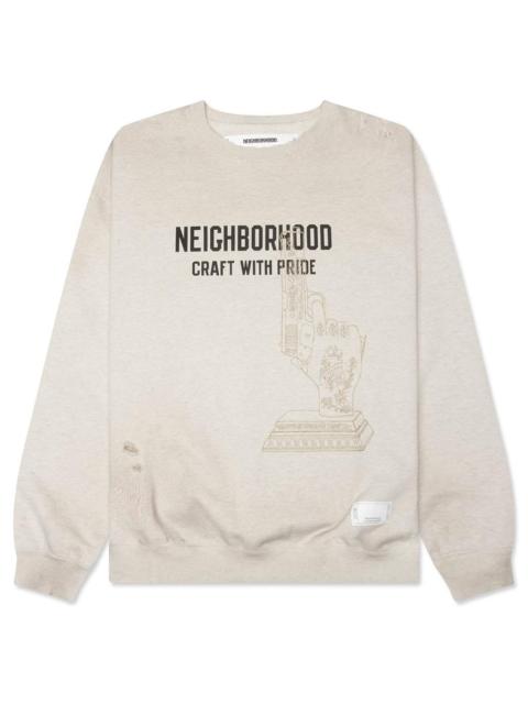 NEIGHBORHOOD SAVAGE L/S SWEATSHIRT - OATMEAL