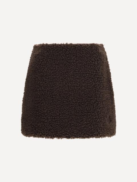 Moncler Teddy-effect Miniskirt