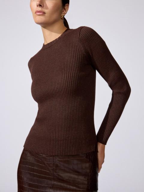 BROCHU WALKER The Tatum Ribbed Top