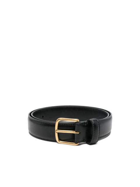 The Row square-buckle leather belt