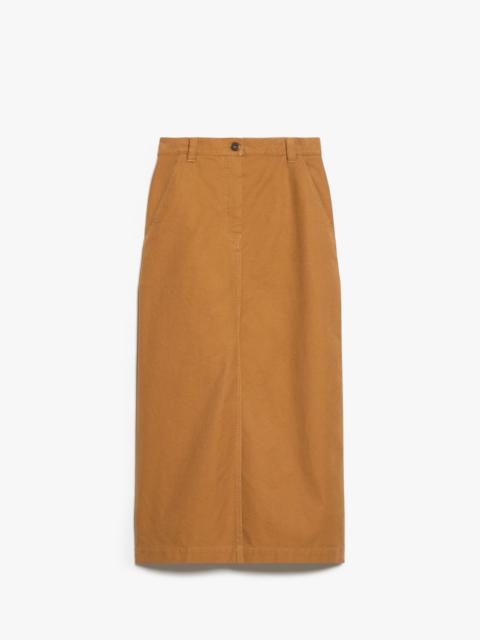 Long canvas skirt
