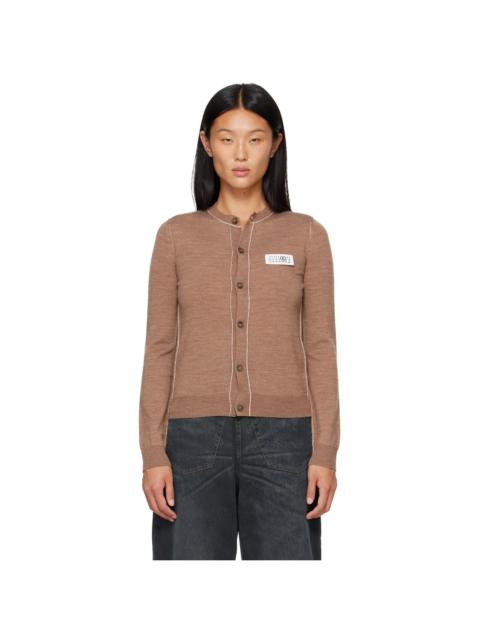 MM6 Maison Margiela Beige Essentials Cardigan