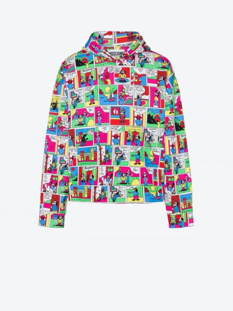 Moschino MOSCHINO COMICS HOODED SWEATSHIRT