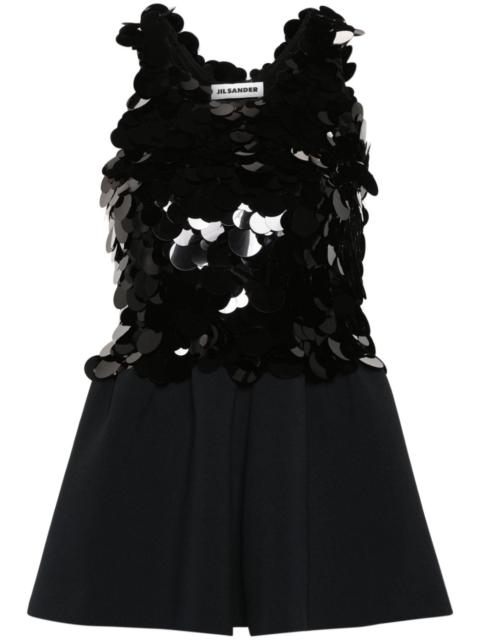 Jil Sander sequin-embellished knitted top