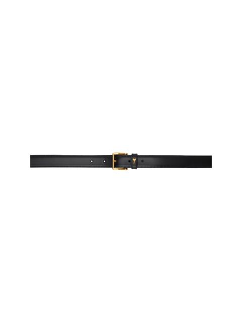 AMI Paris Black Leather Paris Paris Belt