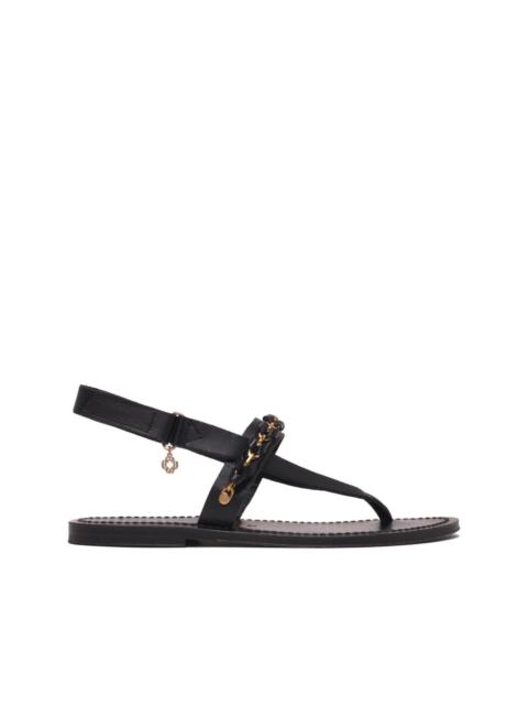 chain-link detail sandals