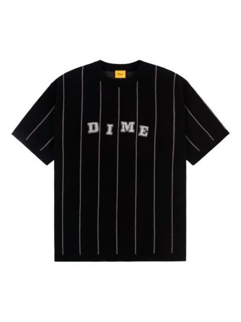 Dime striped logo-detail sweater