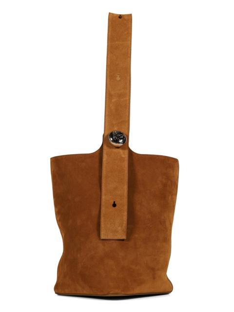 Loewe PEBBLE BUCKET LARGE / TOBACCO