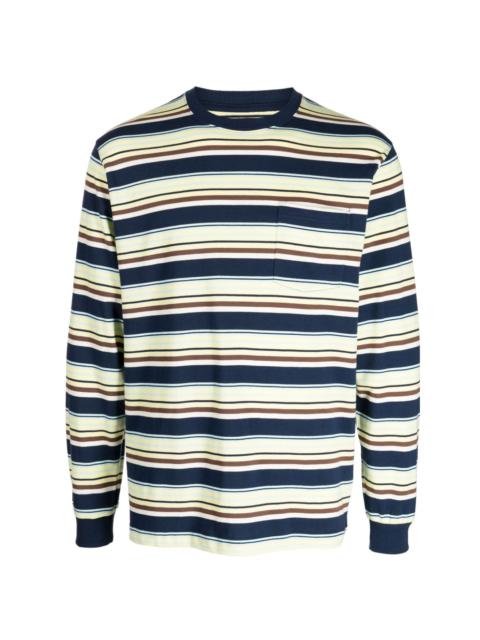 BEAMS PLUS chest-pocket striped cotton T-shirt
