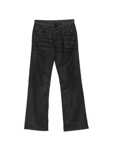 GUCCI Horsebit coated jeans