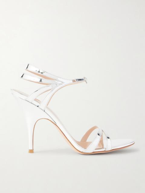 Gianvito Rossi Mirrored Leather Sandals