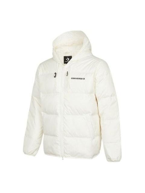 Converse Converse Downfilled Hooded Jacket 'White' 10021981-A03
