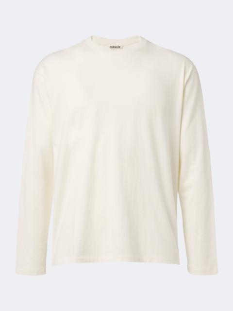 AURALEE Cotton and cashmere jersey T-shirt