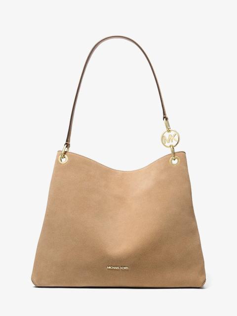 MICHAEL KORS Christina Large Suede Shoulder Bag