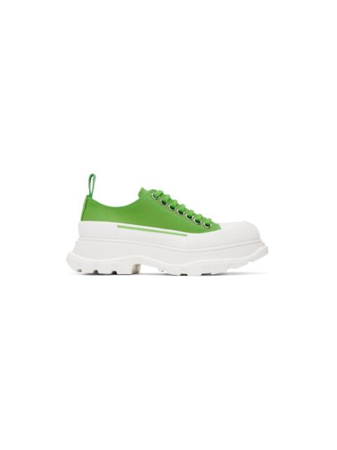 Alexander McQueen Green Tread Slick Sneakers