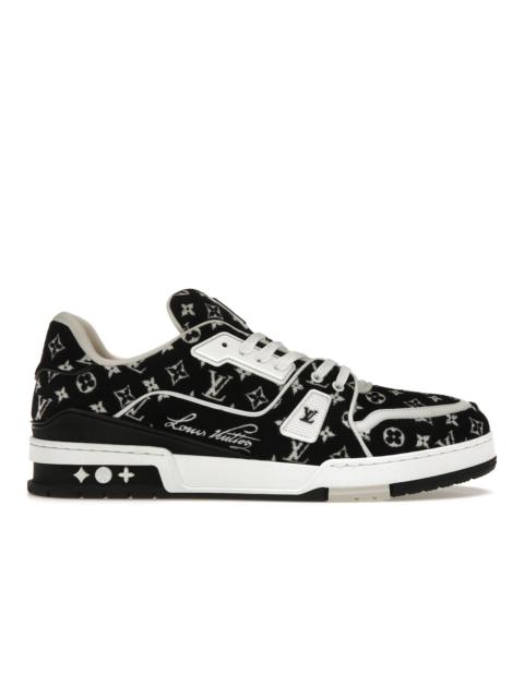 Louis Vuitton Trainer Black Monogram Textile