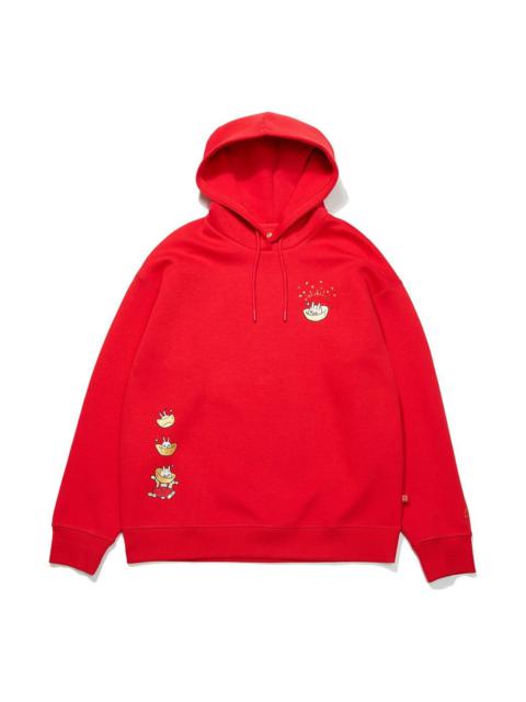 (WMNS) Li-Ning Year of the Rabbit Loose Fit Hoodie 'Red' AWDT056-1