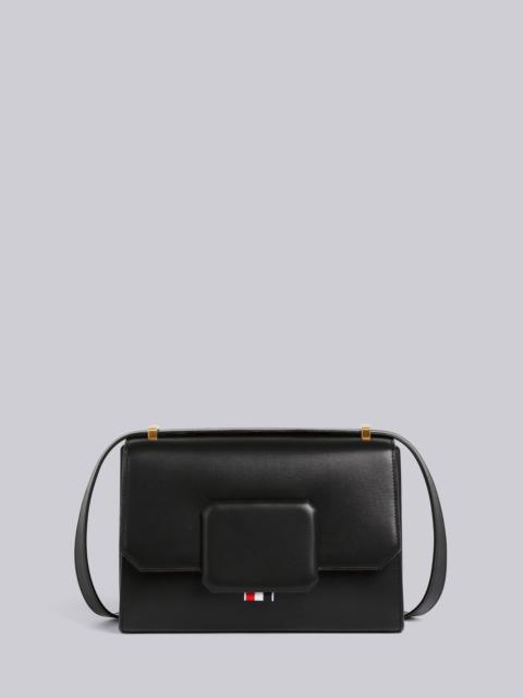 Thom Browne Black Calfskin Large Box Bag