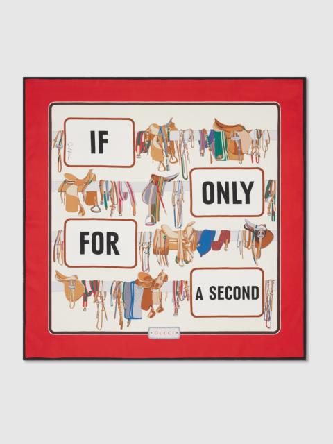 GUCCI 90 x 90 project printed silk carré