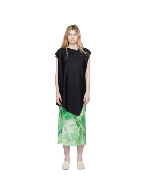 Pleats Please Issey Miyake Black A-POC Sea Glass Top