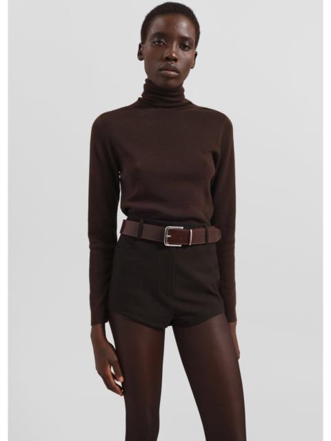 The Frankie Shop Loen Hot Pants - Brown