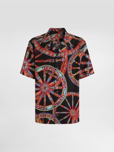 Dolce & Gabbana Carretto-print hawaii silk jacquard shirt