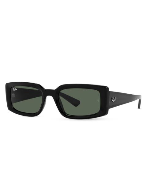 Ray-Ban Women's RB4395 54MM Rectangular Sunglasses - Black