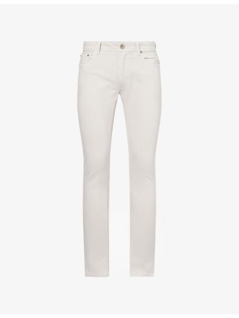 CORNELIANI Regular-Fit Tapered-Leg Cotton Chino Trousers