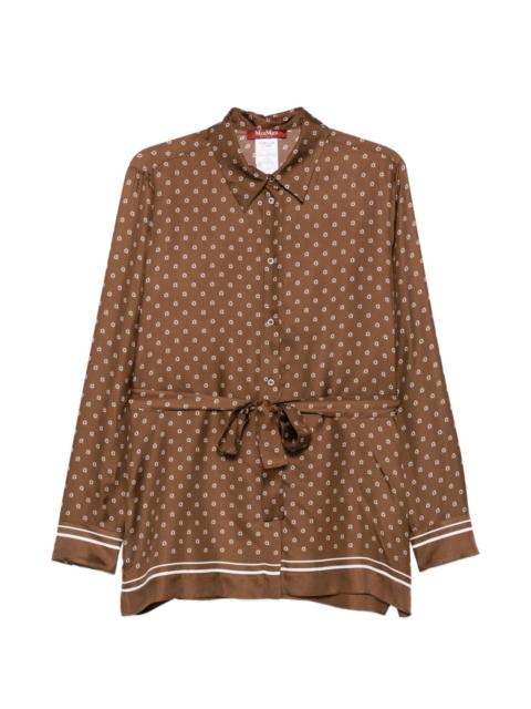 Max Mara Studio geometric-print blouse