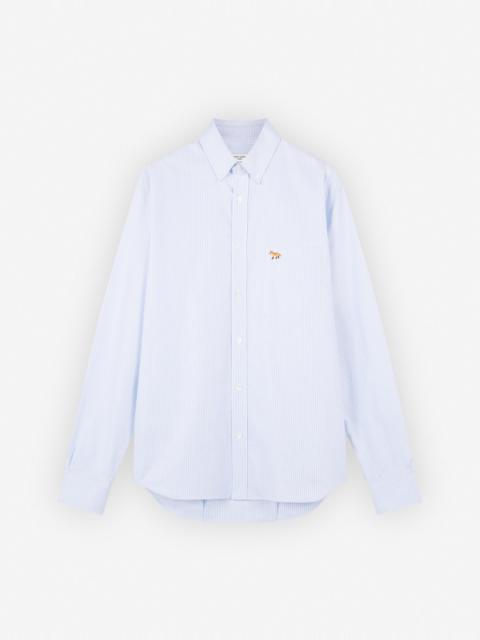 Maison Kitsuné BD CLASSIC SHIRT IN STRIPED OFXORD WITH BABY FOX