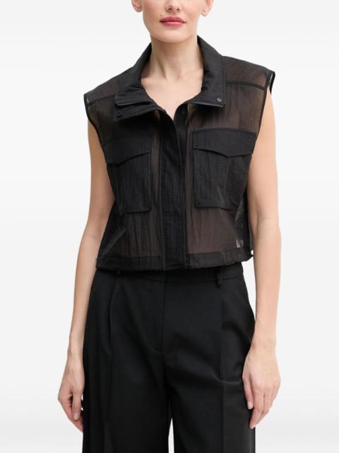 PINKO zip-front gilet