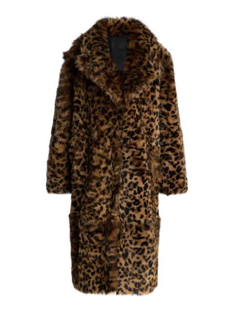 NILI LOTAN Ingrid Shearling Coat brown