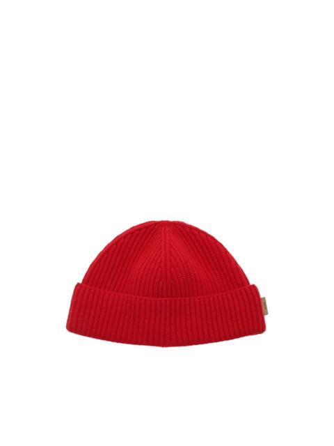 AMI Paris Sailor ribbed-knit beanie hat