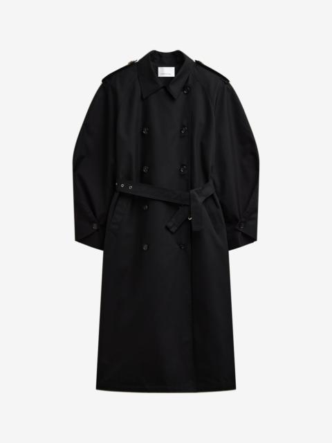 The Frankie Shop Genoa Padded Trench Coat - Black