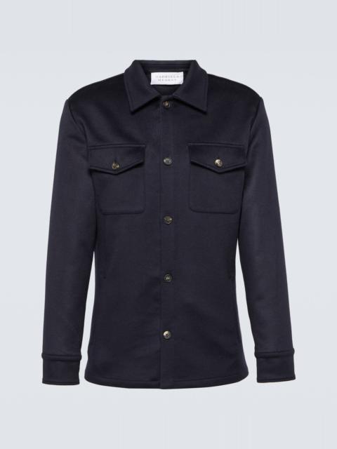 Coner wool and cashmere overshirt
