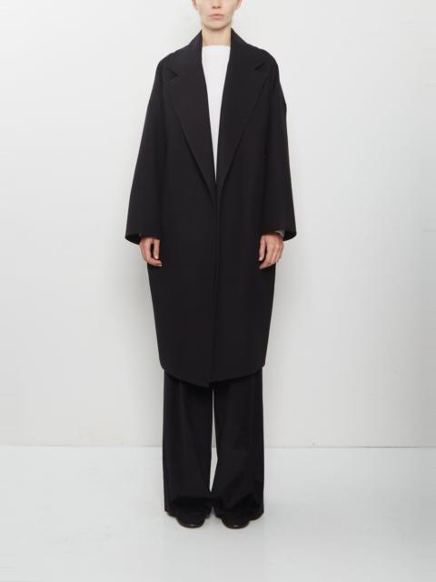 DUŠAN Panno Wool Oversized Coat — Black