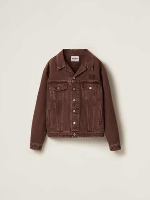 Miu Miu Garment-dyed denim blouson