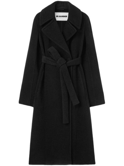 Jil Sander notched-lapel belted coat